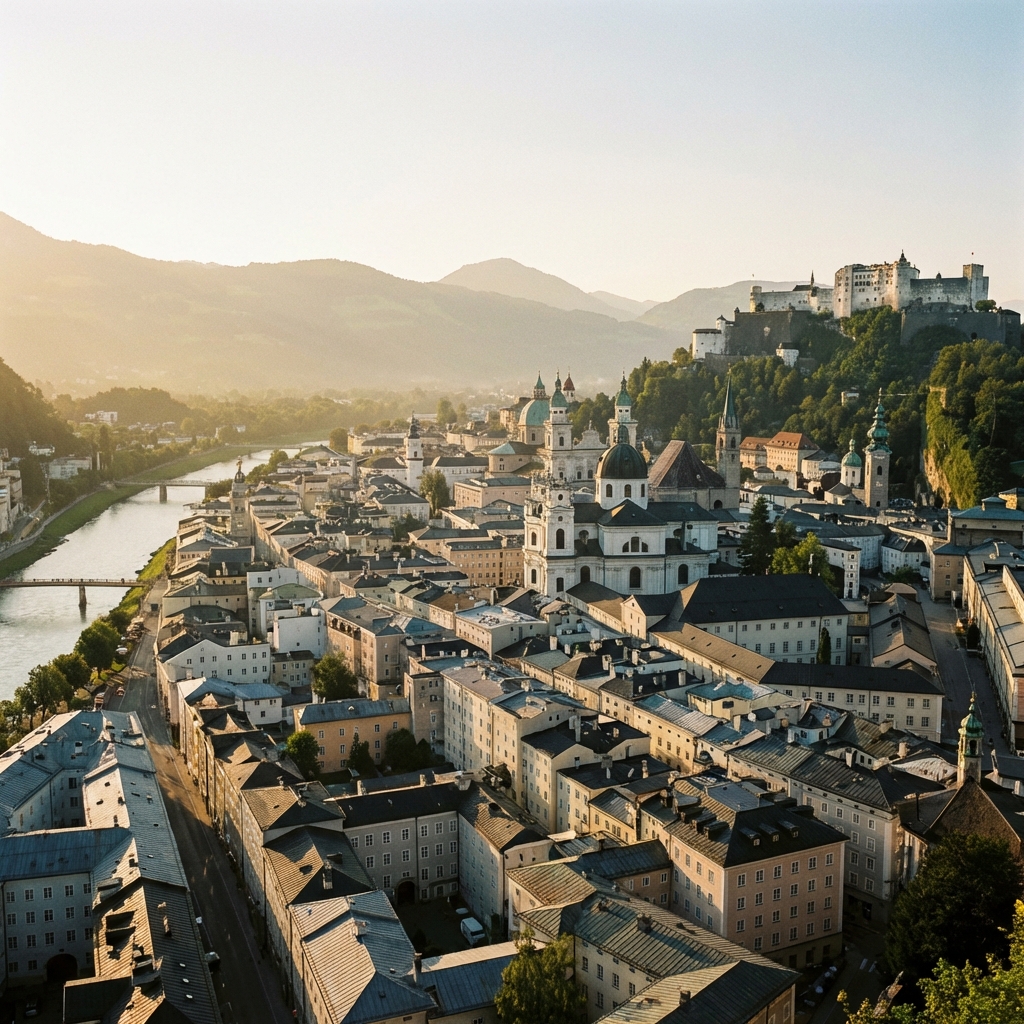 Salzburg bei Abendlicht